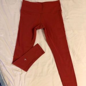 Burnt orange Glyder leggings